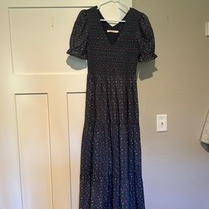 Christy Dawn like new size S blue floral Brooklyn Dress